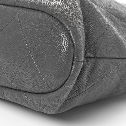 Chanel Caviar Quilted Shopping Tote Grey 10 of 10