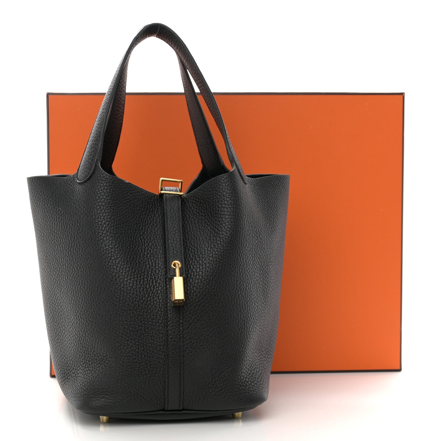 Hermes Taurillon Clemence Picotin Lock 22 MM Black 12 of 12
