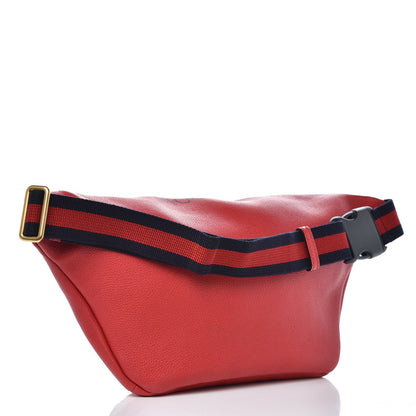 Gucci Grained Calfskin Coco Capitan Logo Belt Bag Hibiscus Red 3 of 7