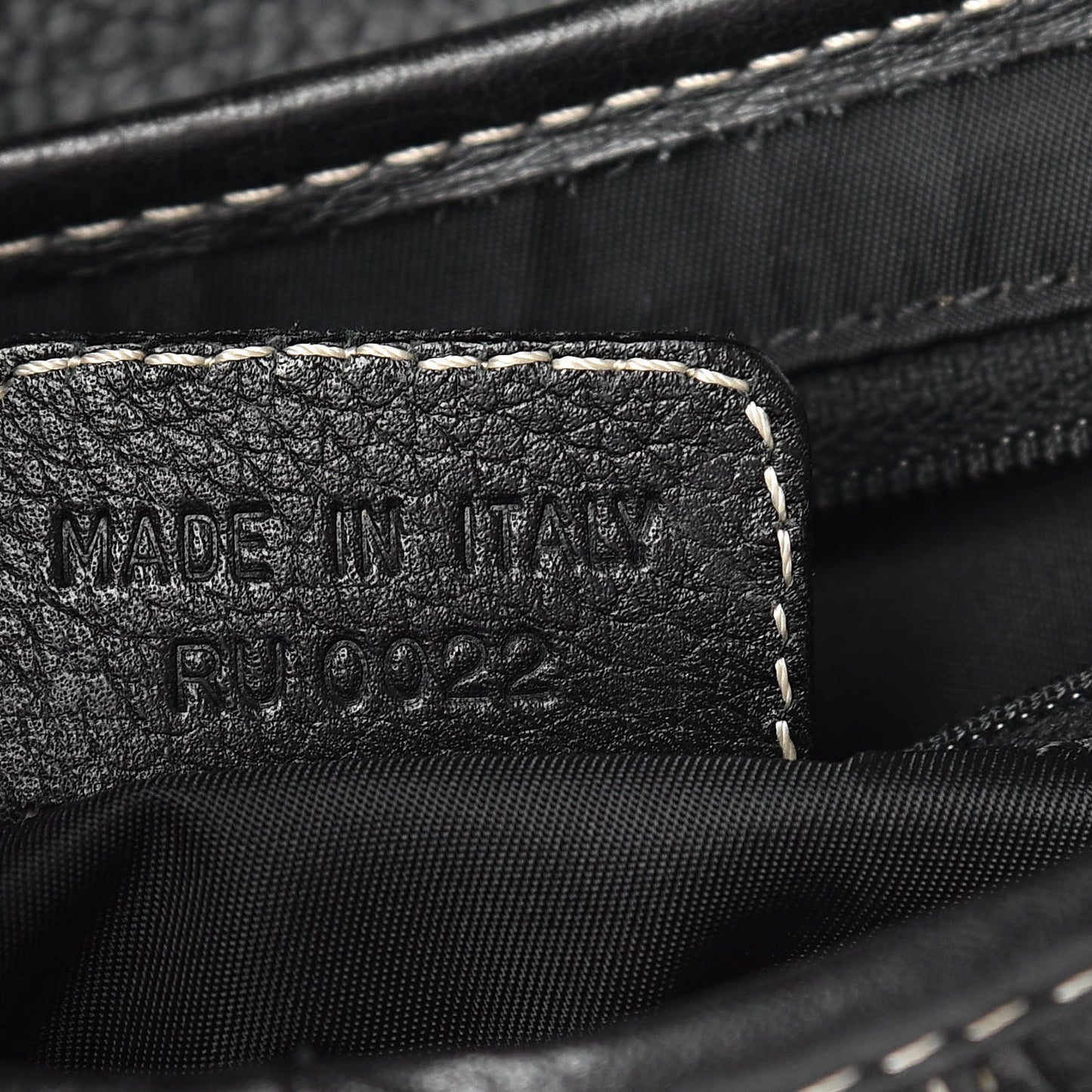 Calfskin Saddle Bag Black