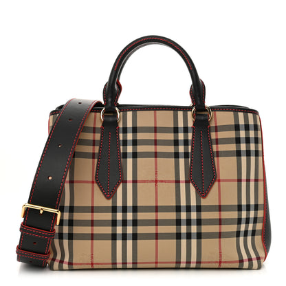 Burberry Horseferry Check Medium Ballingdon Tote Honey Black 1 of 13