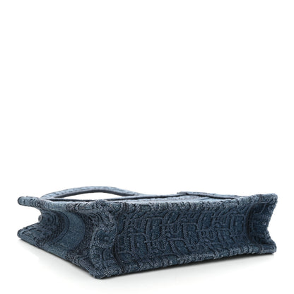 Christian Dior Oblique Denim Mini Book Tote Blue 4 of 12