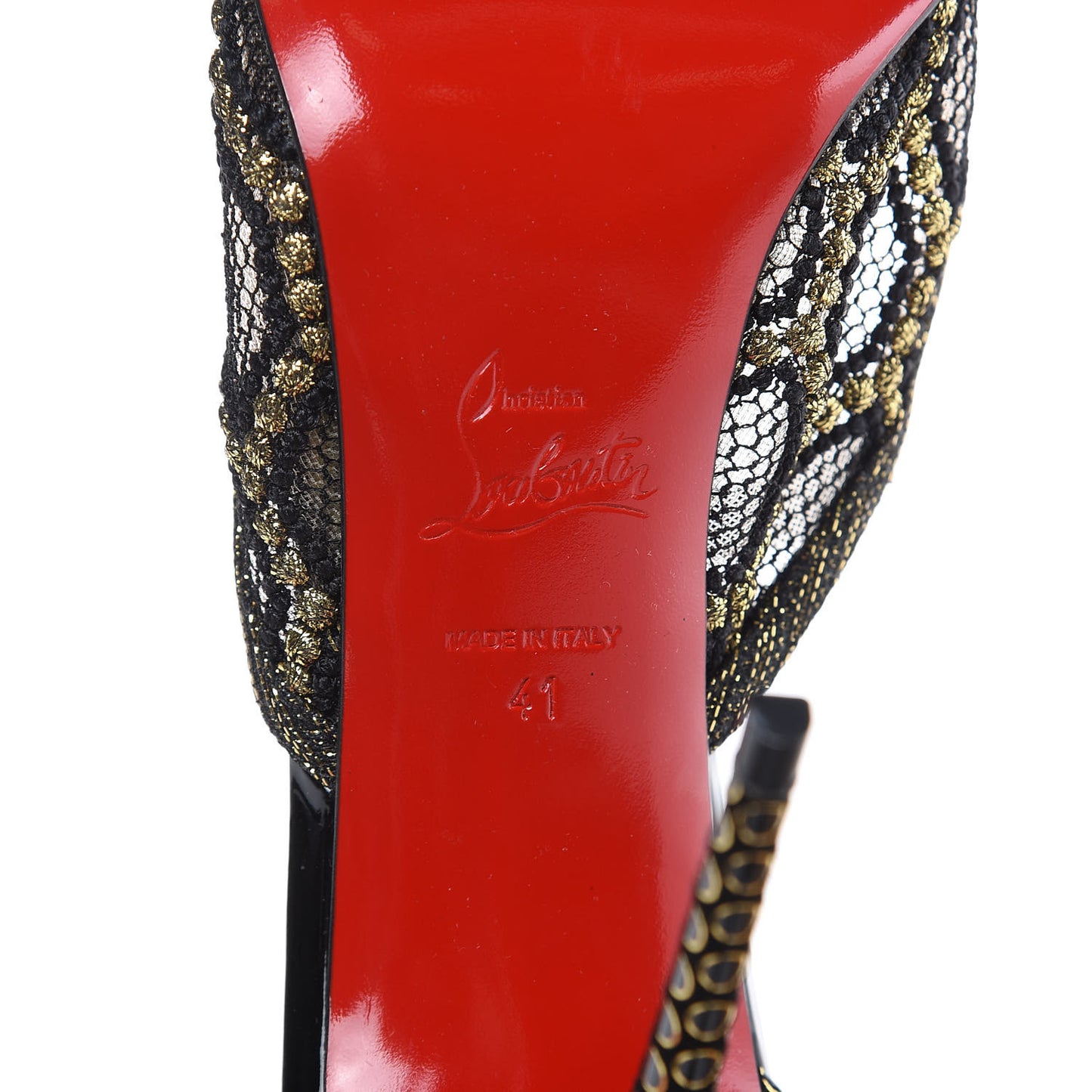 Lace Twistissima 100 Pumps 41 Black Gold
