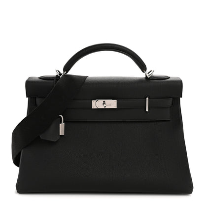 Hermes Togo Maxi Kelly Retourne 42 Black 1 of 11