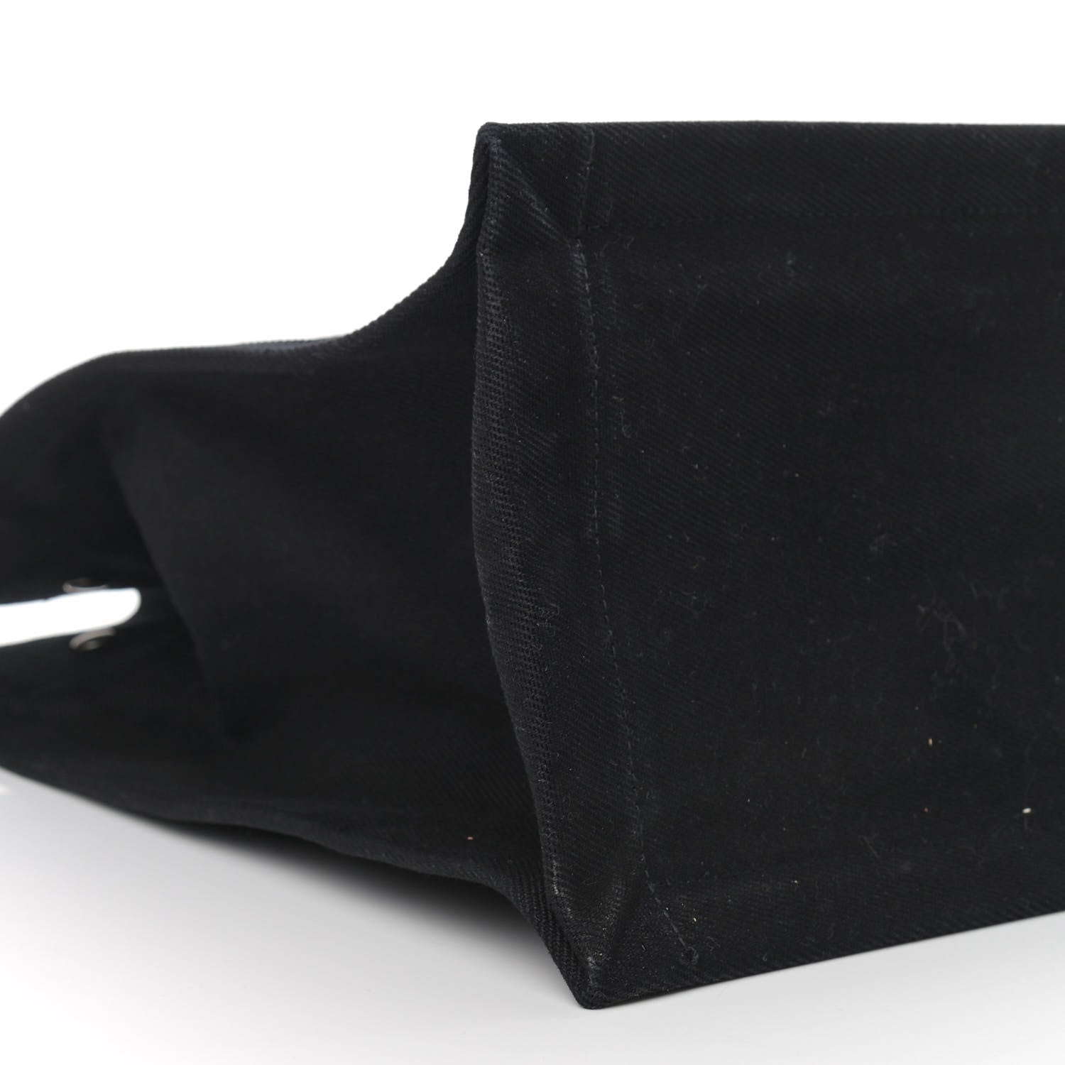 Saint Laurent Linen Calfskin Rive Gauche Tote Black 8 of 10