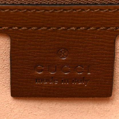 Gucci GG Supreme Monogram Azalea Calfskin Web Medium Jackie 1961 Hobo Beige Ebony Brown Sugar 6 of 9