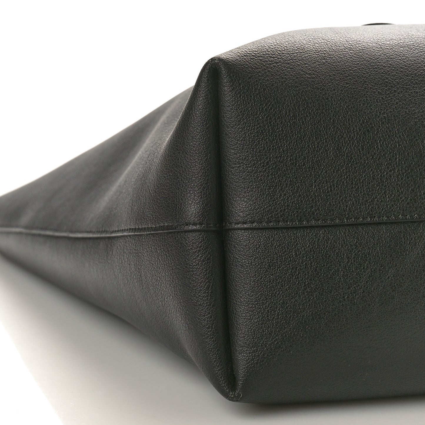 Calfskin Large Shopping Tote Black