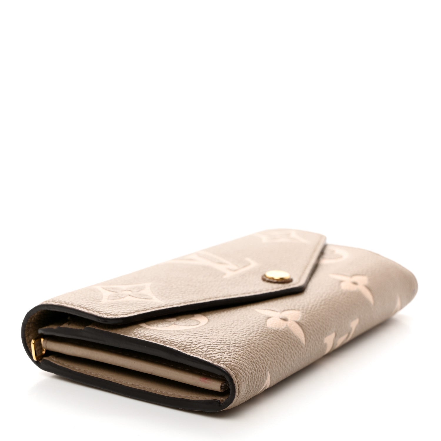 Louis Vuitton Empreinte Monogram Giant Sarah Wallet Tourterelle Creme 4 of 8