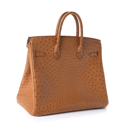 Hermes Ostrich HAC Birkin 32 Gold 3 of 20