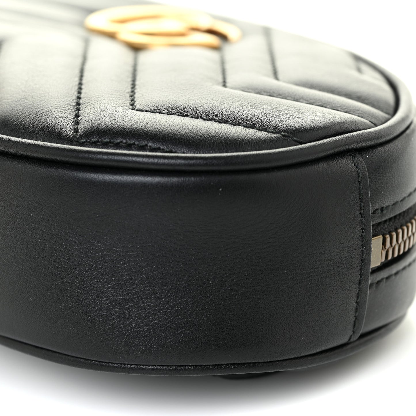 Calfskin Matelasse GG Marmont Belt Bag 85 34 Black