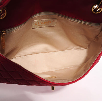 Chanel Lambskin Quilted Medium Cruise Charm Flap Red 4 of 8