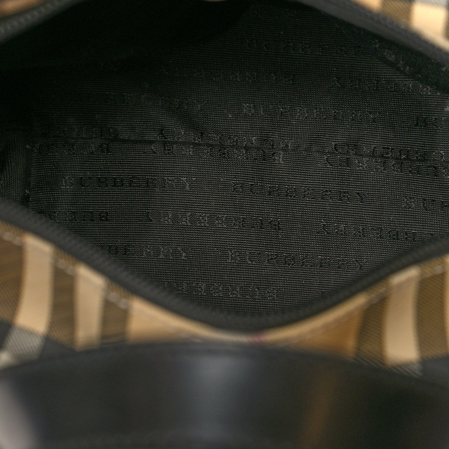 House Check Small Tote Black