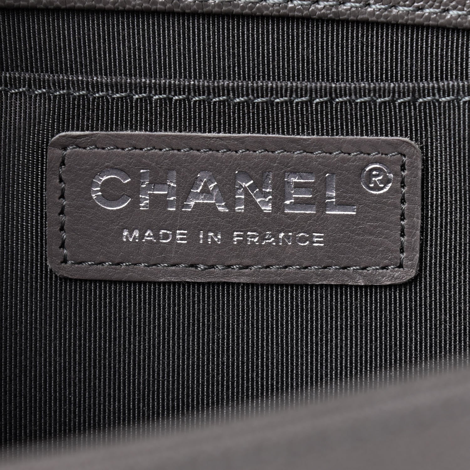 Chanel Caviar Quilted Medium Boy Flap Grey 6 of 9
