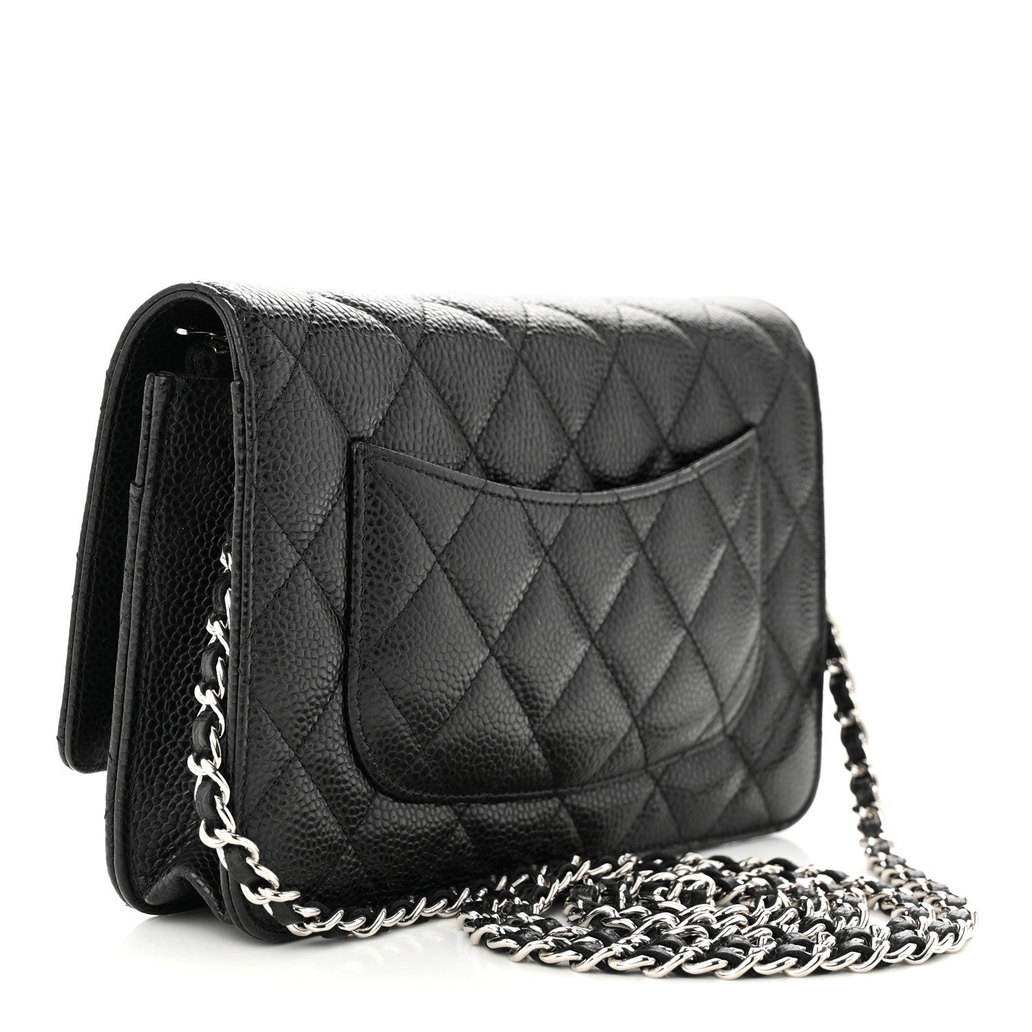 Chanel Caviar Quilted Wallet on Chain WOC Black 3 of 12