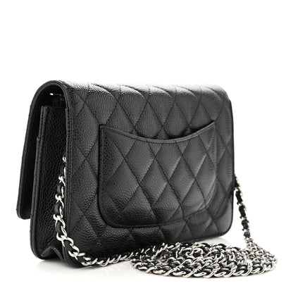 Chanel Caviar Quilted Wallet on Chain WOC Black 3 of 12