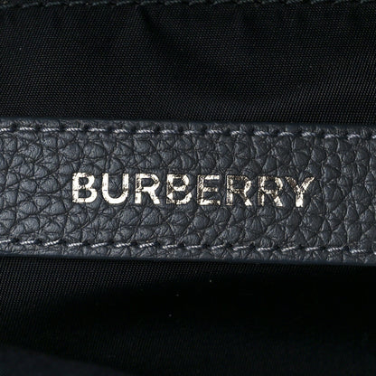 Burberry Pebbled Calfskin Abbeydale Backpack Grey 6 of 8