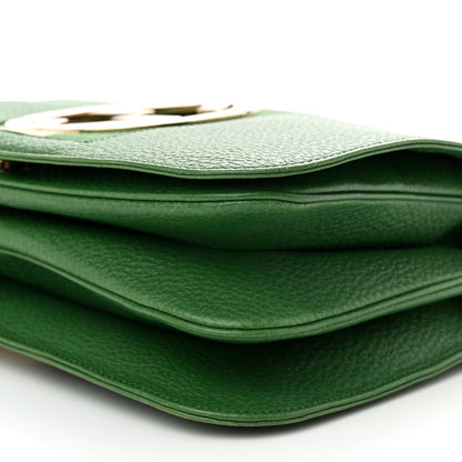 Gucci Pebbled Calfskin Web Blondie Hobo Green 10 of 10