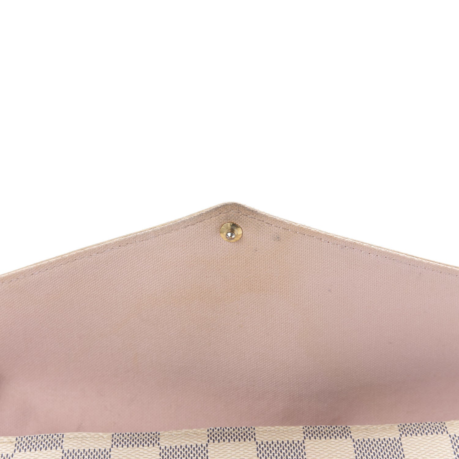Louis Vuitton Damier Azur Pochette Felicie Chain Wallet Rose Ballerine 11 of 15