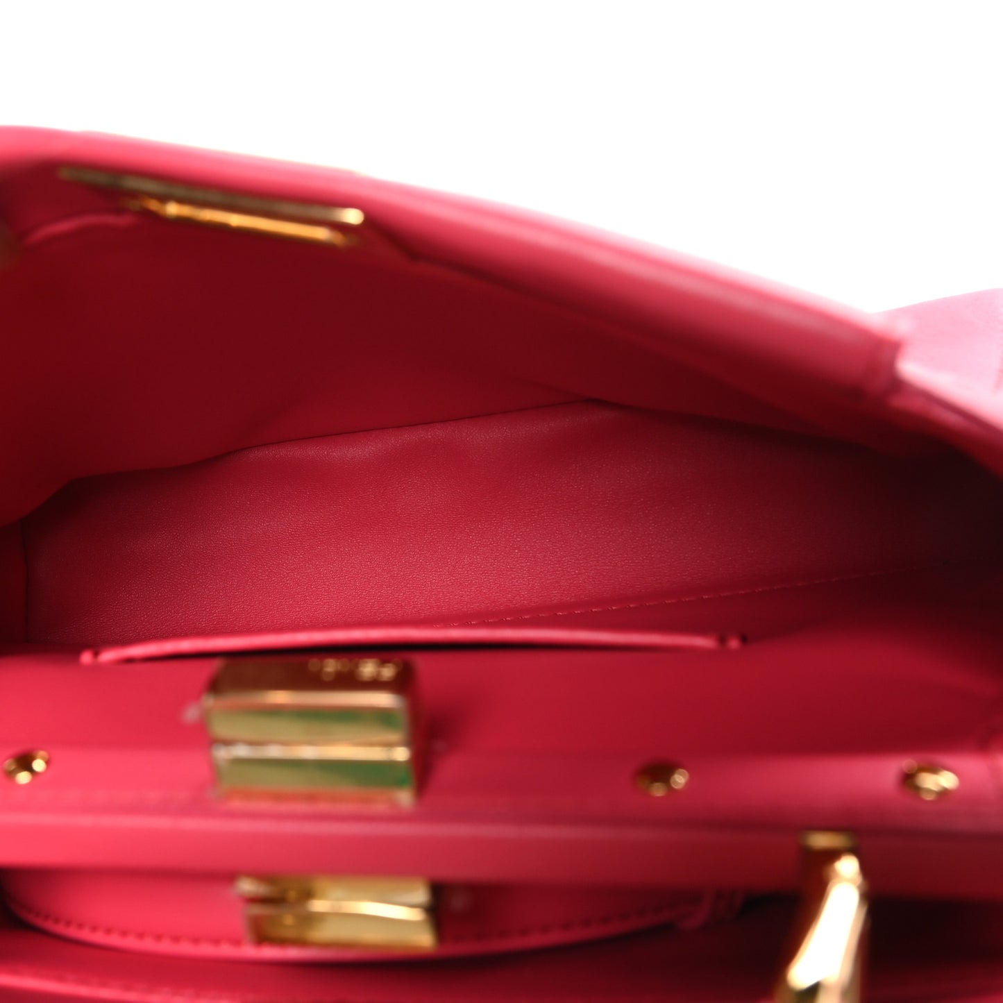 Nappa Mini Peekaboo Iconic Satchel Lampone