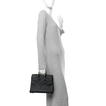 Hermes Swift Birkin Shadow 25 Black 2 of 14