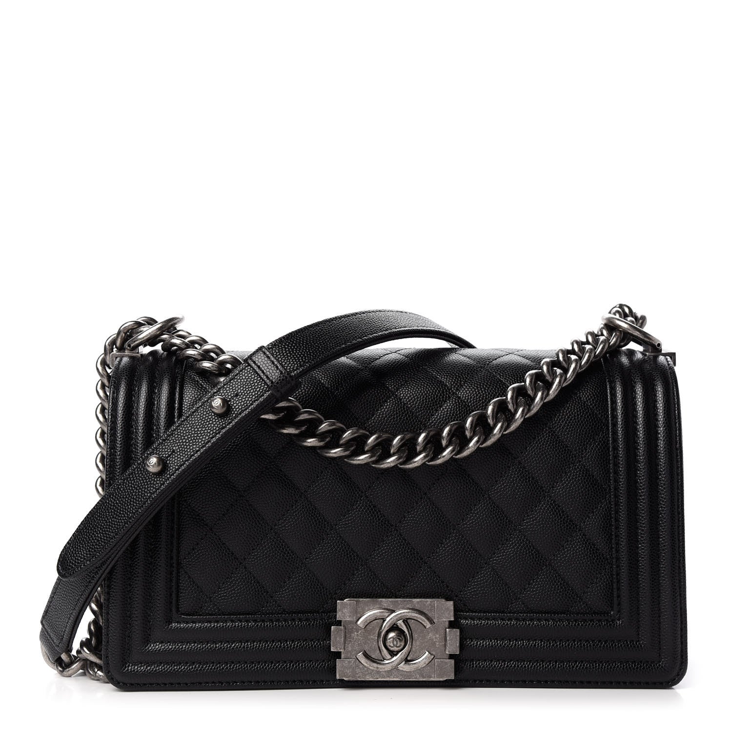 Chanel Caviar Quilted Medium Boy Flap Black 1 of 10