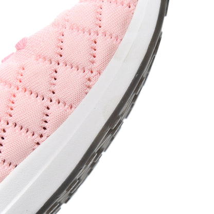 Chanel Mixed Fibers Quilted Womens CC Sneakers 40.5 Pink 10 of 11