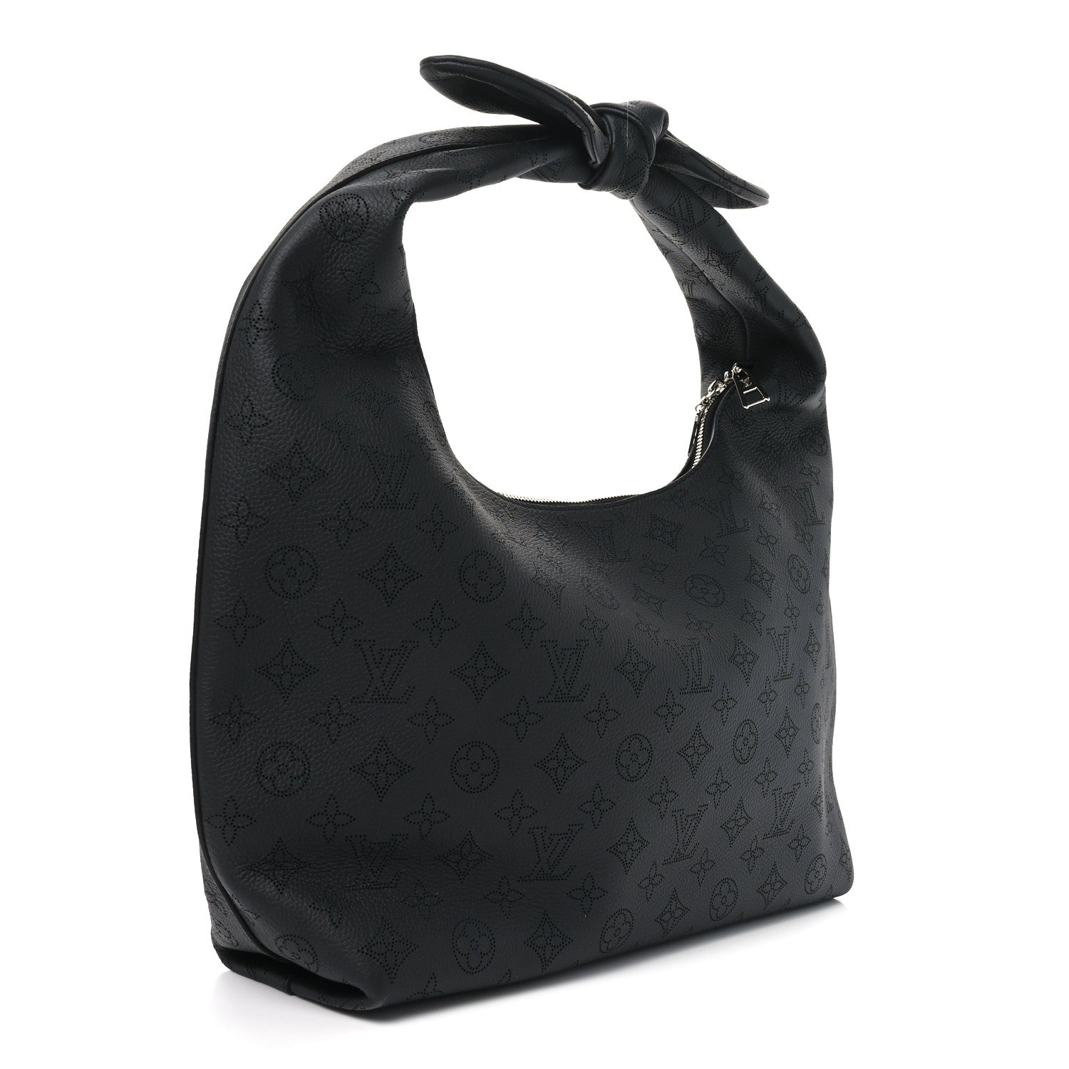 Louis Vuitton Mahina Why Knot MM Black 3 of 9