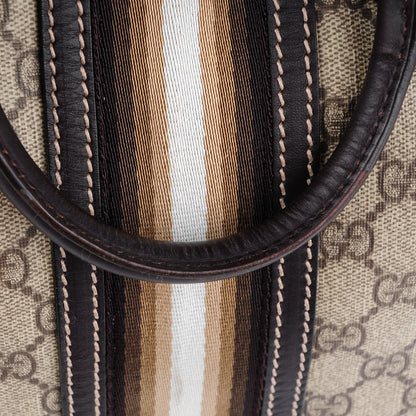 Gucci GG Plus Monogram Web Medium Joy Boston Dark Brown 8 of 8