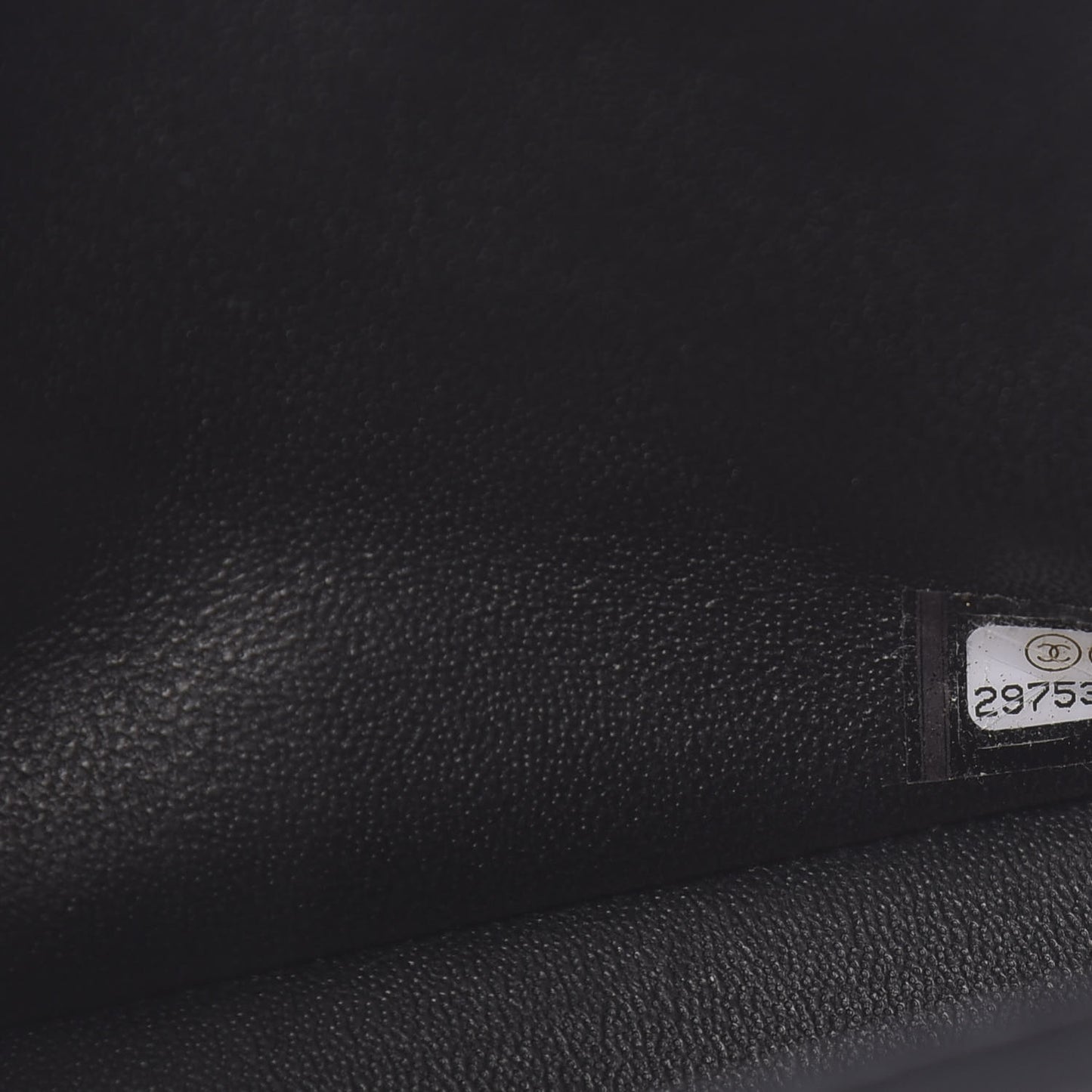 Lambskin Chevron Quilted Mini Rectangular Flap Black