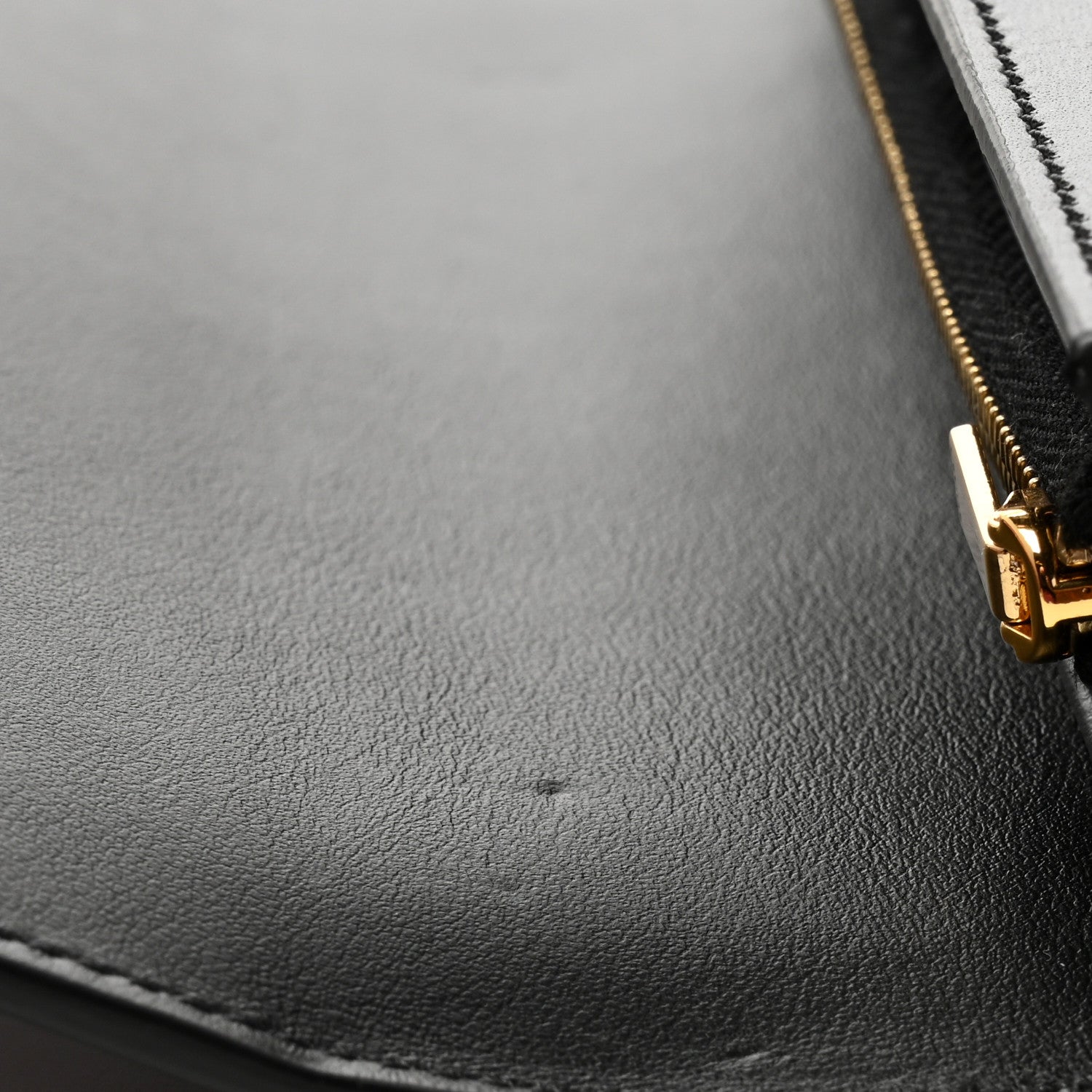 Celine Shiny Calfskin Long Triomphe Wallet Black 9 of 11