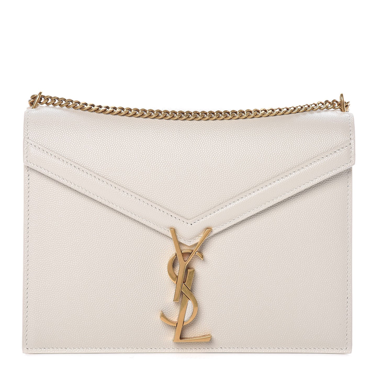 Smooth Calfskin Monogram Cassandra Clasp Bag Porcellana