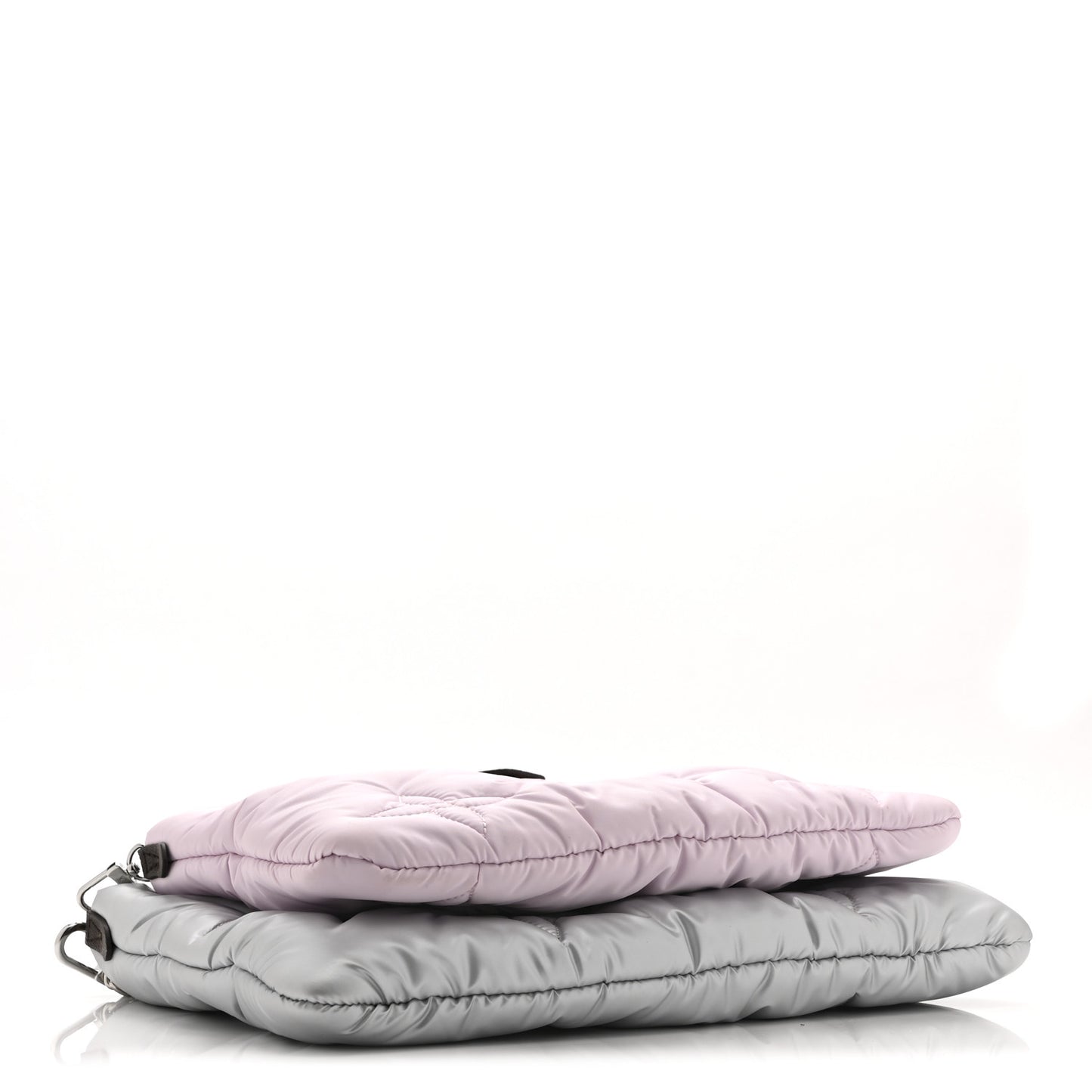 Econyl Monogram Pillow Maxi Multi Pochette Accessories Silver Pale Pink