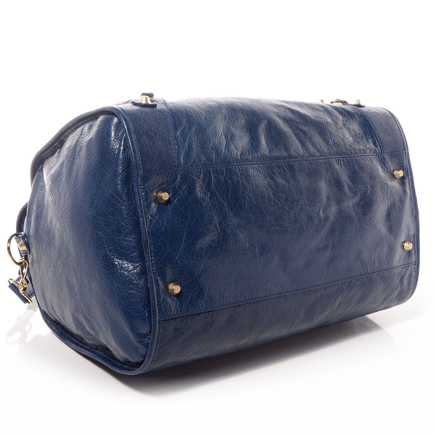 Balenciaga Agneau Giant 12 Gold Hardware Convertible Tote Bleu Mineral 4 of 11
