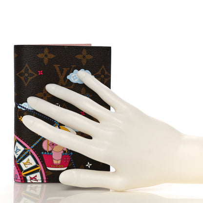 Louis Vuitton Monogram 2020 Christmas Animation Big Wheel Passport Cover Rose Ballerine 2 of 10