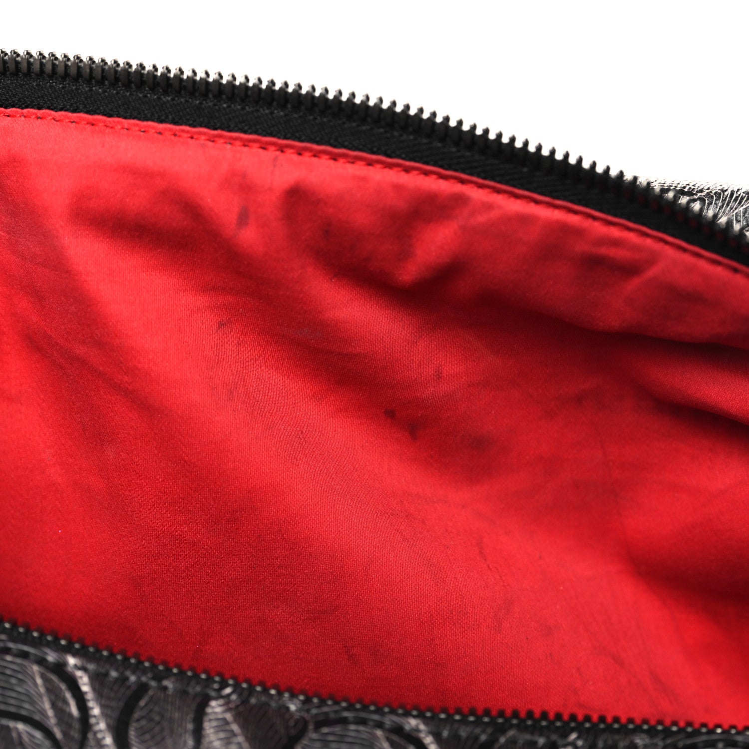 Christian Louboutin Toile Monogram Calfskin Printed Spikes Sneakender Duffle Black 13 of 14
