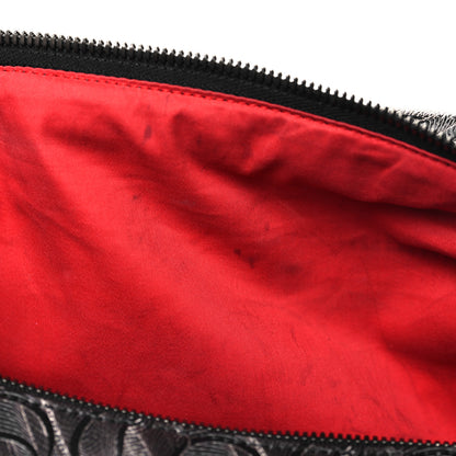 Christian Louboutin Toile Monogram Calfskin Printed Spikes Sneakender Duffle Black 13 of 14
