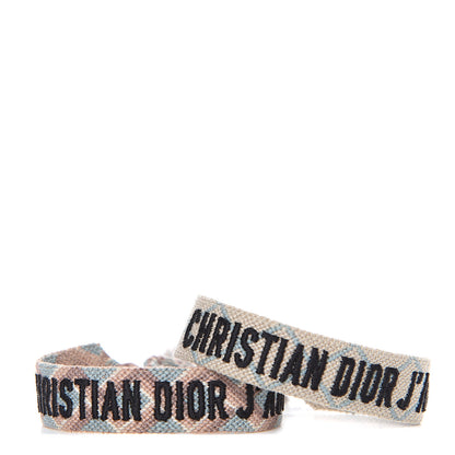 Christian Dior Woven Cotton J'Adior Friendship Bracelet Set 1 of 3