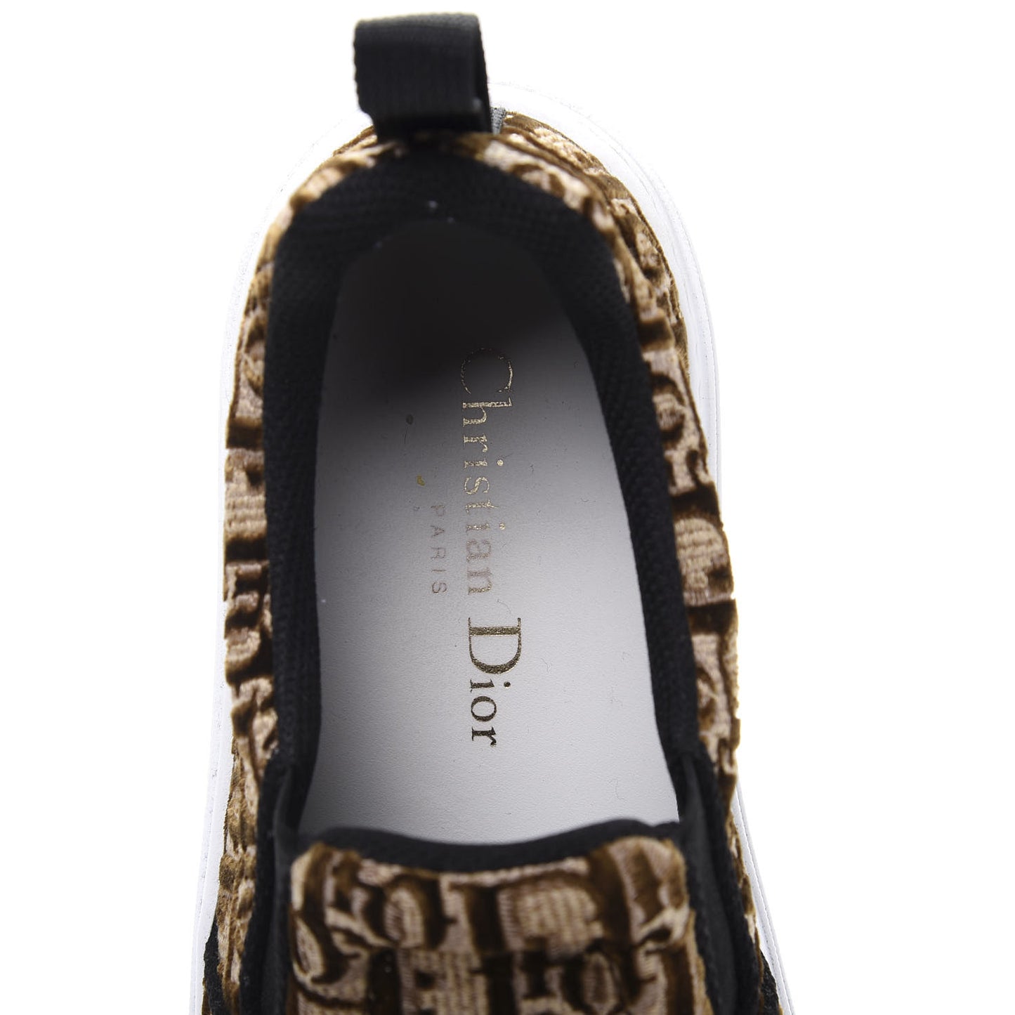 Velvet Oblique Womens Solar Slip On Sneakers 38 Bronze