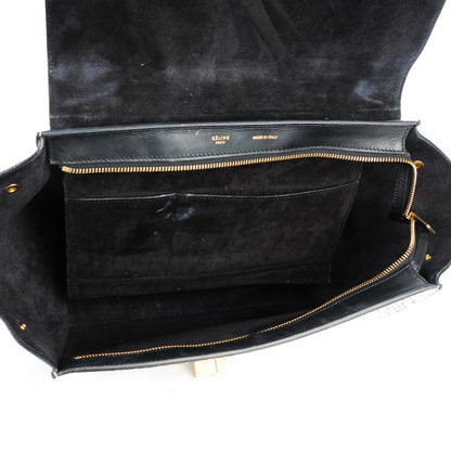 Celine Whipsnake Calfskin Medium Trapeze White Black 5 of 10
