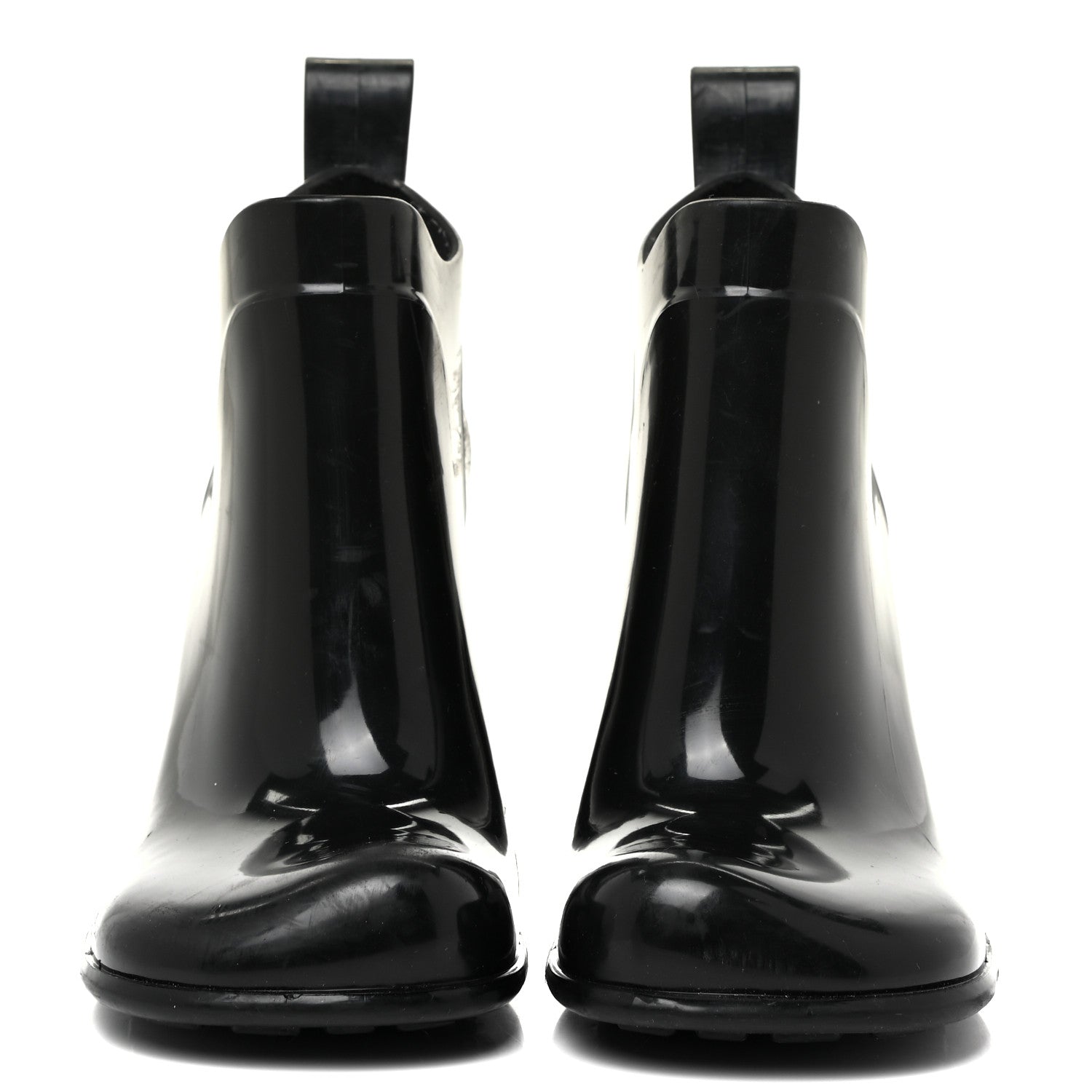 Bottega Veneta Rubber Shine Ankle Boots 38 Black 2 of 19