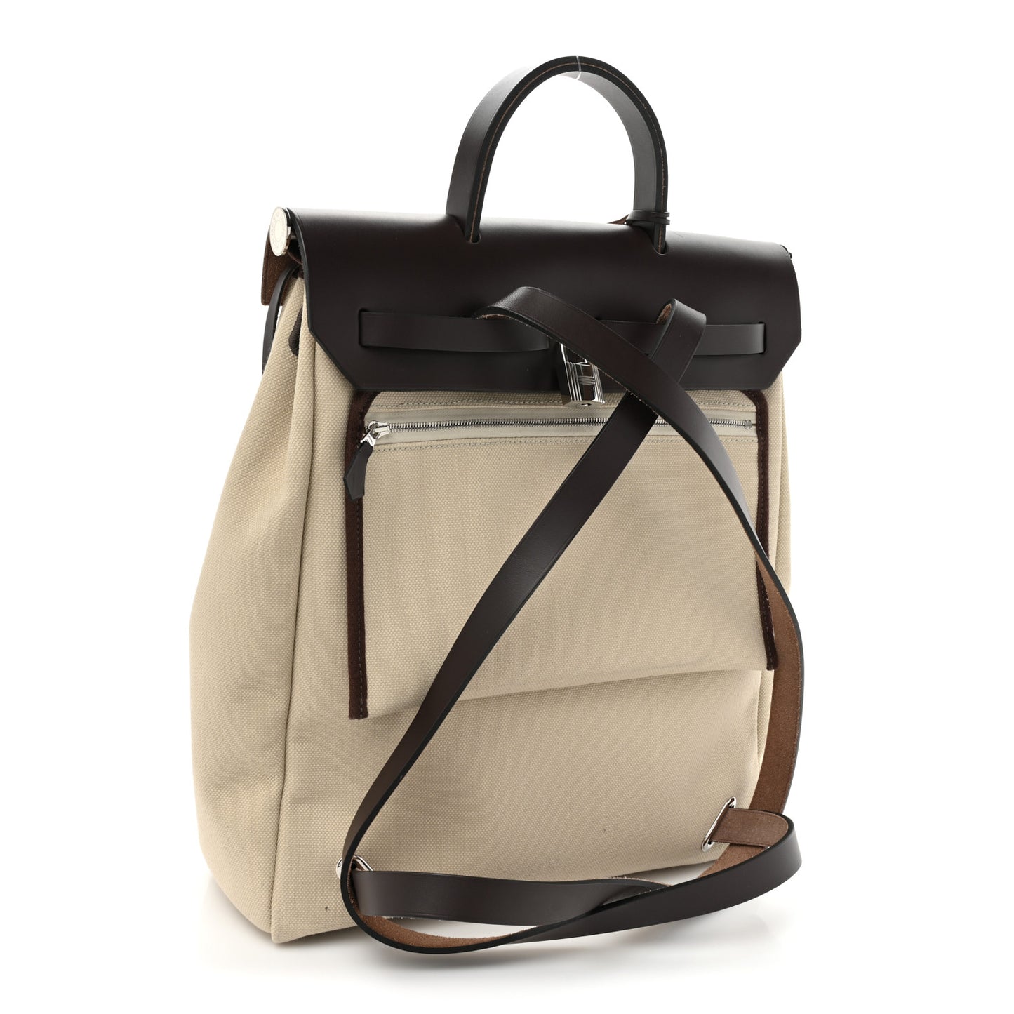 Military Toile Vache Hunter Herbag a Dos Zip Retourne Backpack Ebene Naturel