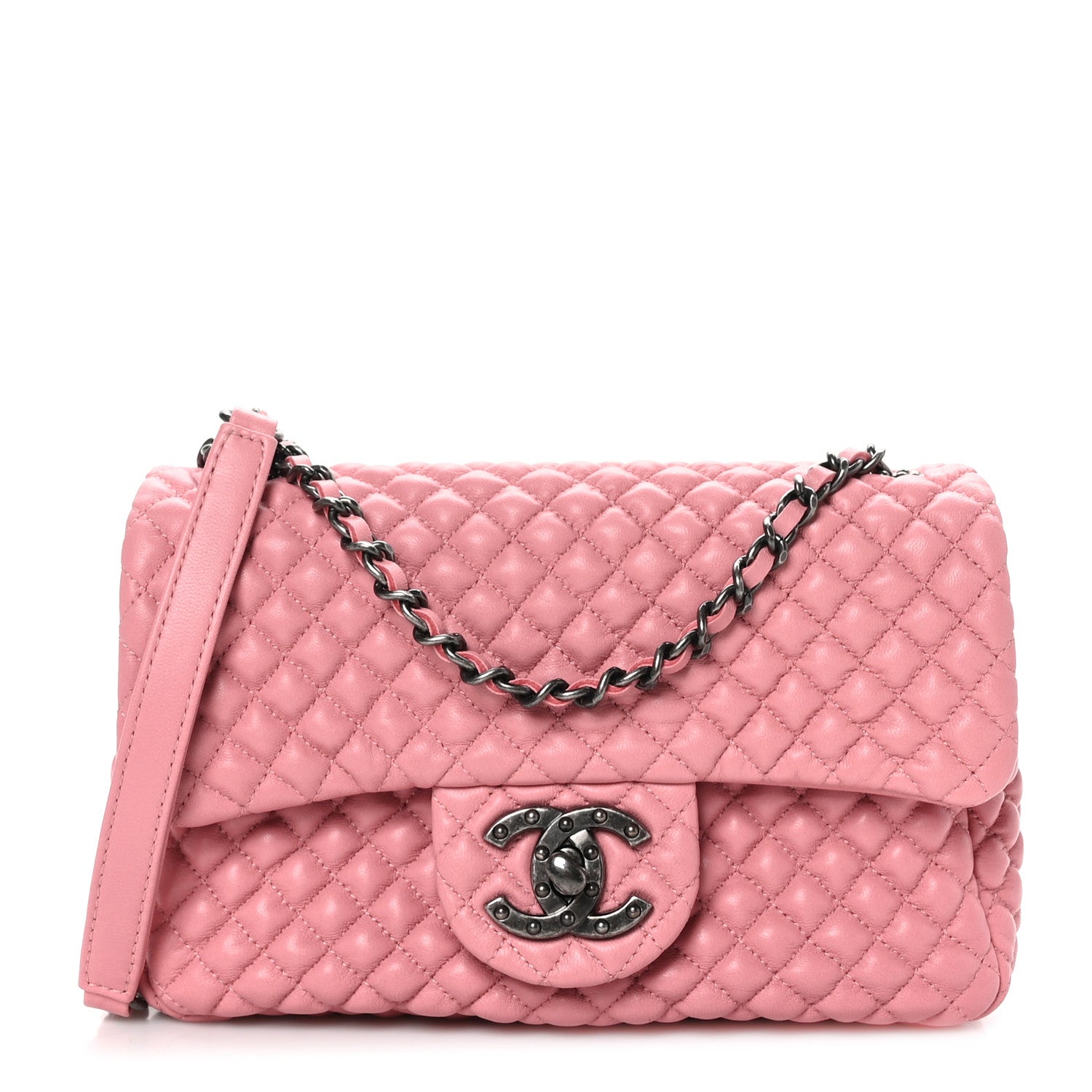 Chanel Calfskin Micro Quilted Mini Flap Pink 1 of 11