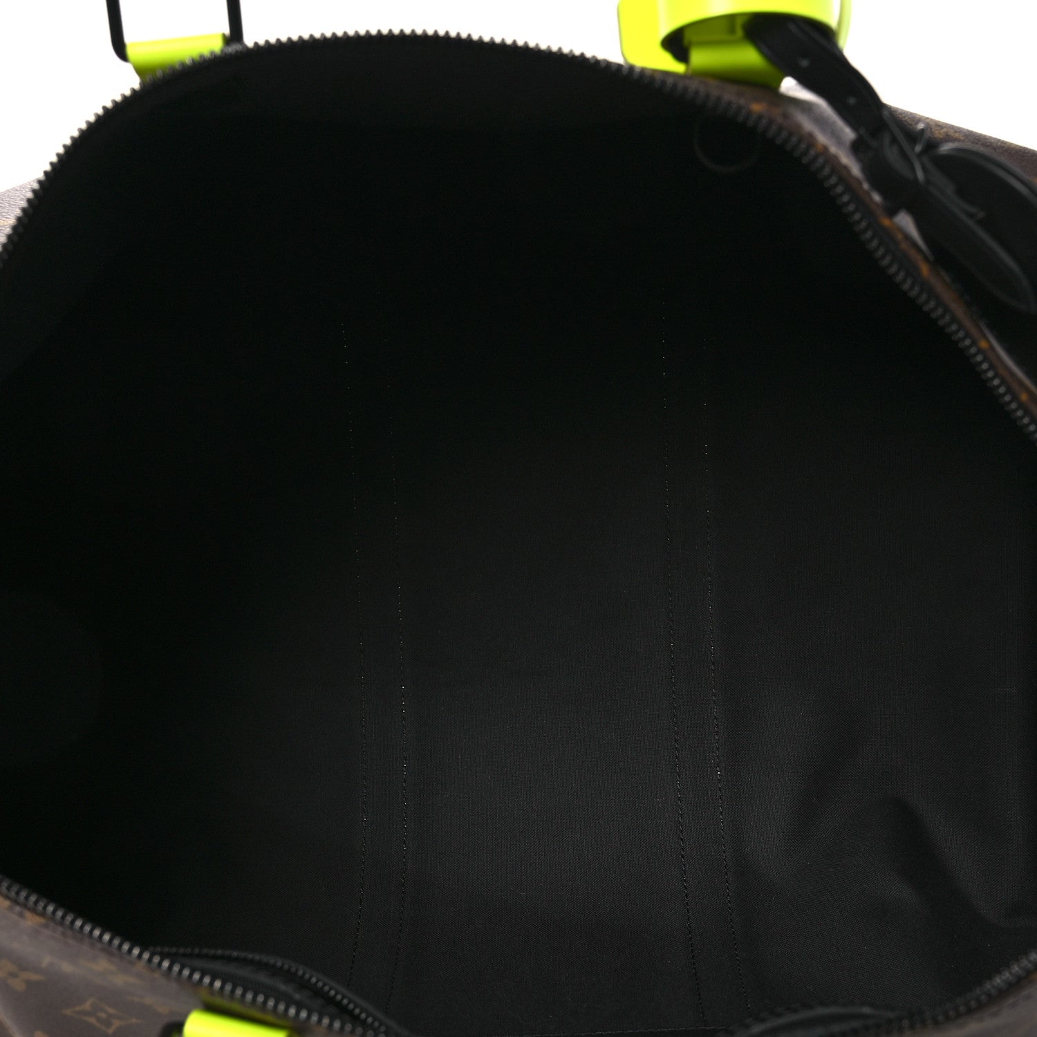 Louis Vuitton Monogram Macassar Keepall Bandouliere 50 Florescent Yellow 5 of 9