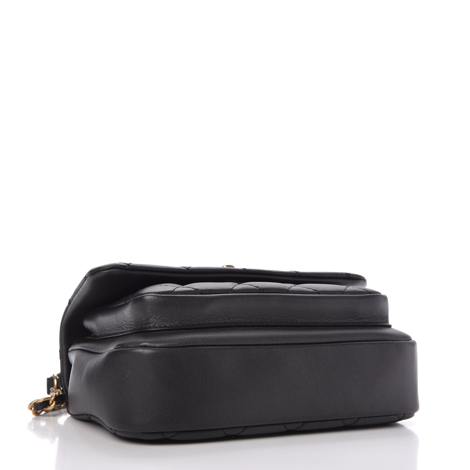 Chanel Calfskin Quilted Top Handle Flap Black 4 of 11