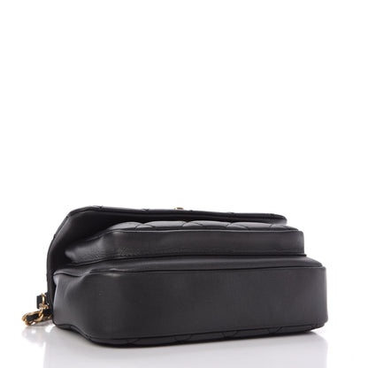 Chanel Calfskin Quilted Top Handle Flap Black 4 of 11