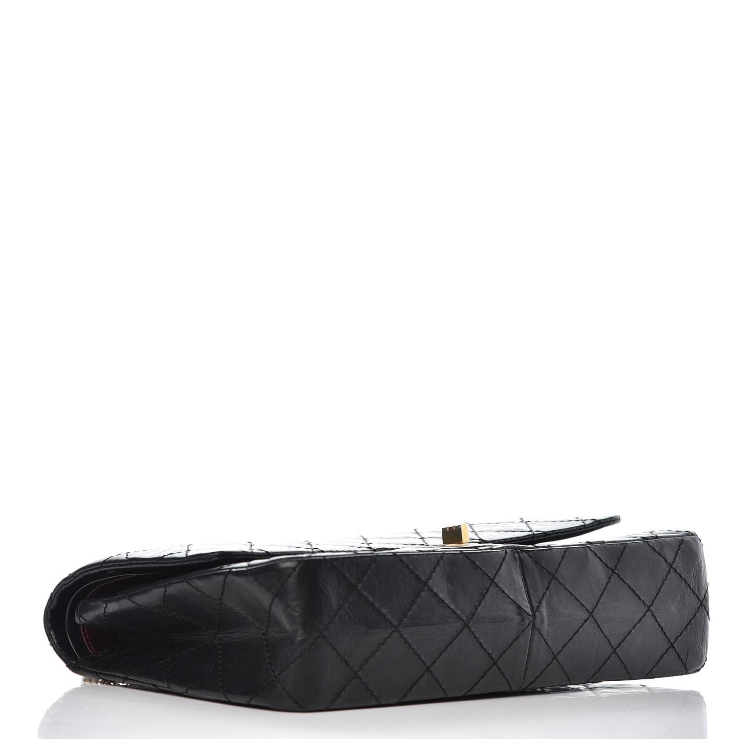 Aged Calfskin Quilted 50th Anniversary 2.55 Reissue 226 Flap Black