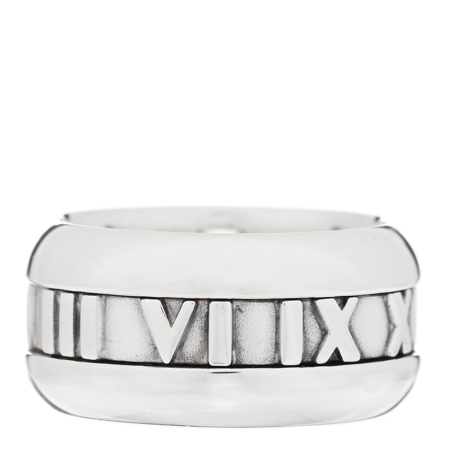 Tiffany Sterling Silver Atlas Band Ring 49 5 3 of 4