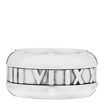 Tiffany Sterling Silver Atlas Band Ring 49 5 3 of 4