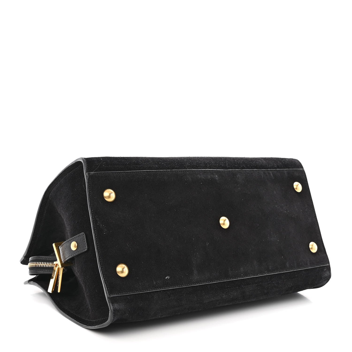 Saint Laurent Suede Medium Classic Y Cabas Black 3 of 12