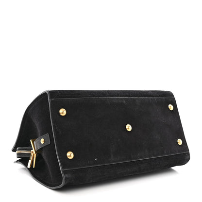 Saint Laurent Suede Medium Classic Y Cabas Black 3 of 12
